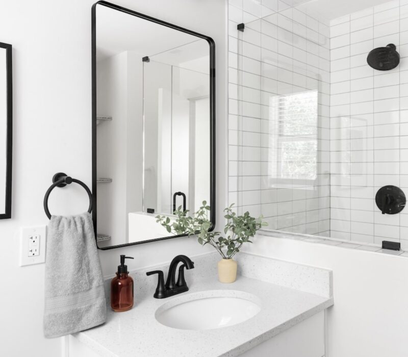 a modern bathroom